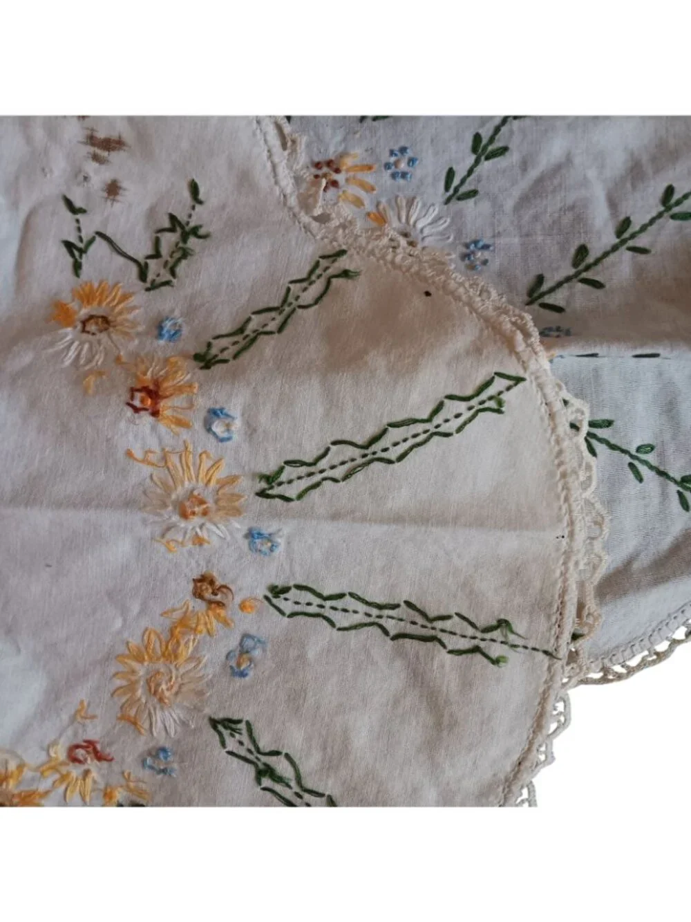 Vintage Floral Table Runner Vintage 40x16